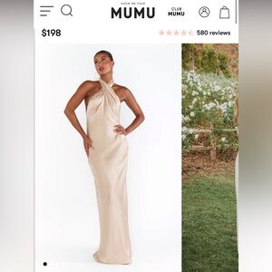 Bridesmaids dress. Worn once. Hemmed to fit me in heels. I’m 5’3”.